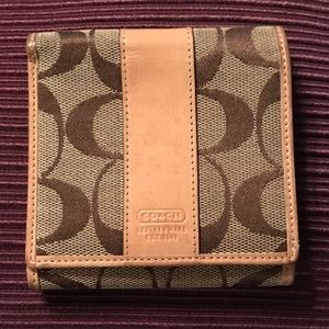 Tan Coach wallet